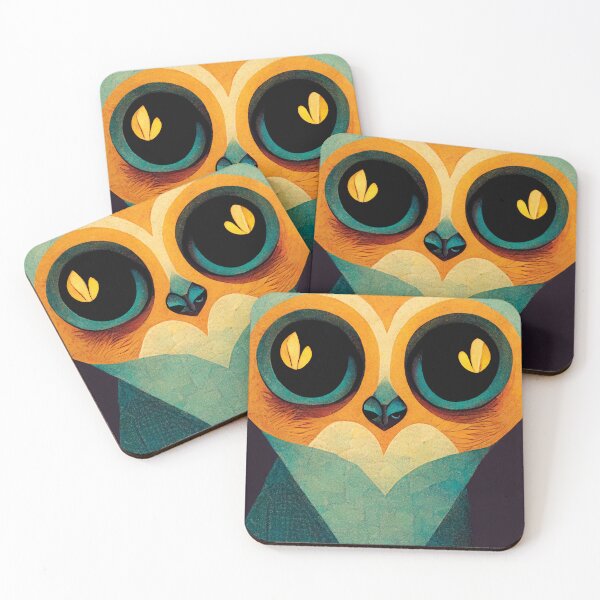 Item preview, Cute Owl Face Cartoon Style designed and sold by AnimalArtPhotos.