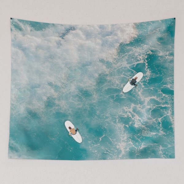 Item preview, Ocean Big wave, sea great waves pattern, blue, sea, surf, surfer, water designed and sold by Collagedream.
