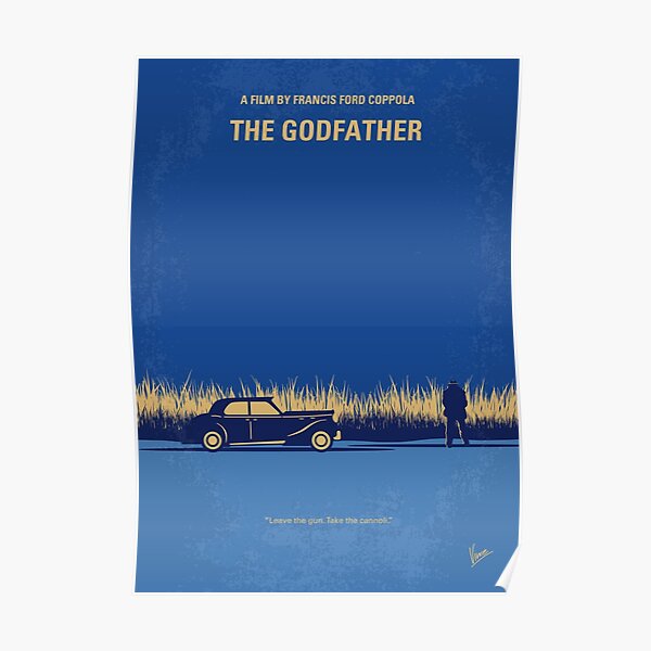 No686-1- Godfather I affiche du film minimal Poster