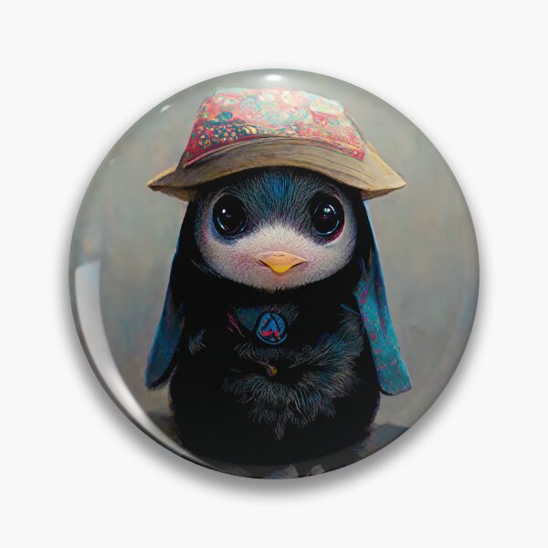Item preview, Cute Baby Penguin Wearing A Hat  designed and sold by AnimalArtPhotos.