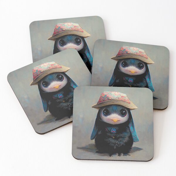 Item preview, Cute Baby Penguin Wearing A Hat  designed and sold by AnimalArtPhotos.