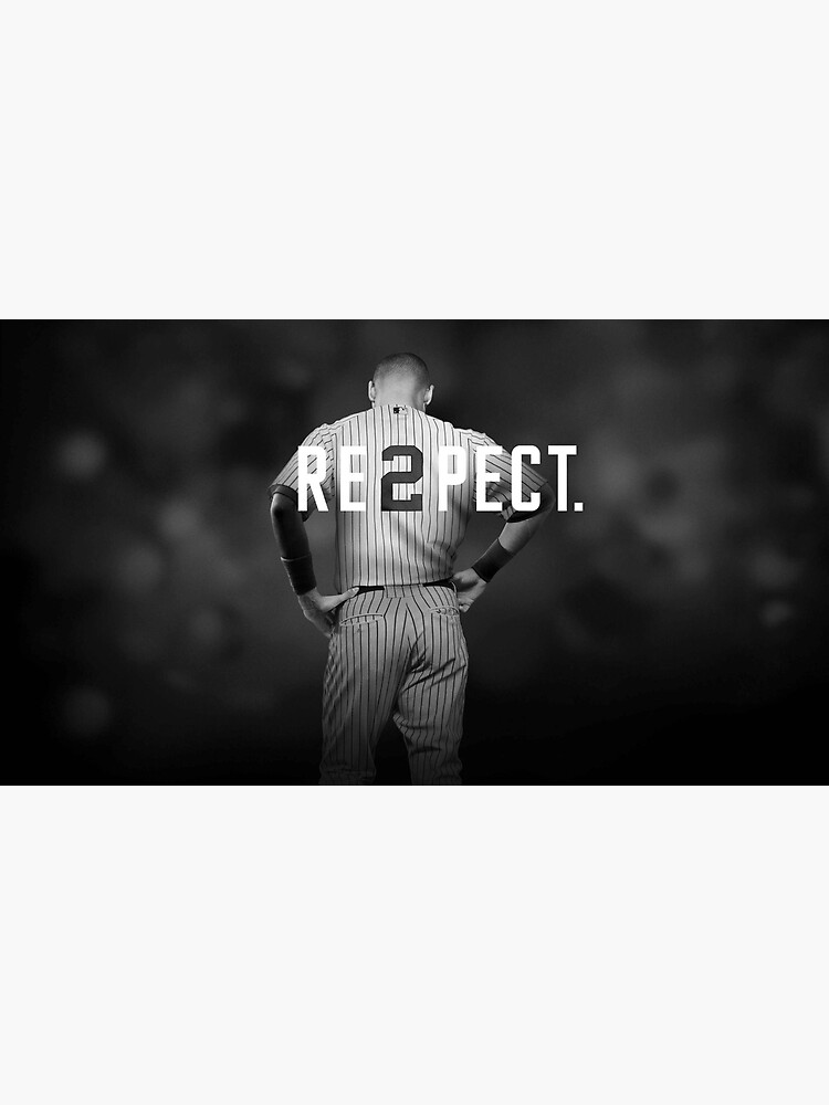 Respect Derek Jeter Re2pect 2 On Back New York Uniform Black Baseball T  Shirt