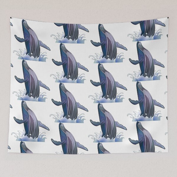 Item preview, Minimalist Humpback Whale Breaching designed and sold by InkLayer.