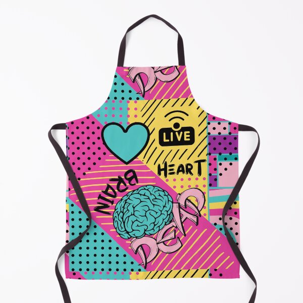 Item preview, Live Heart Brain Dead Pop-Style Print designed and sold by trendingatees.