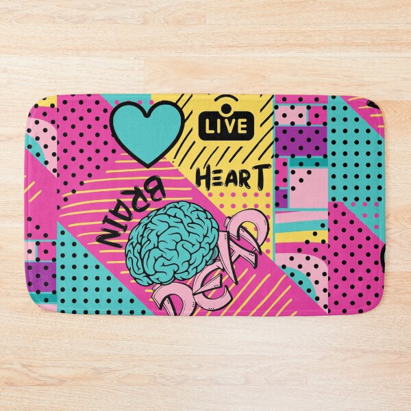 Item preview, Live Heart Brain Dead Pop-Style Print designed and sold by trendingatees.