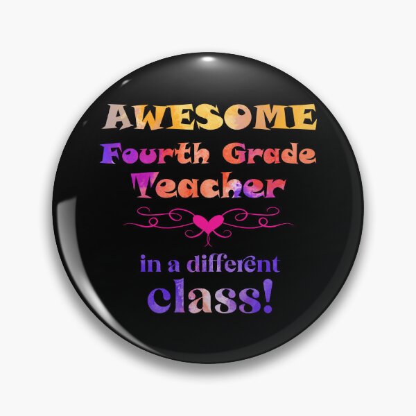 Item preview, AWESOME Fourth Grade Teacher in a different class designed and sold by captainpeter.