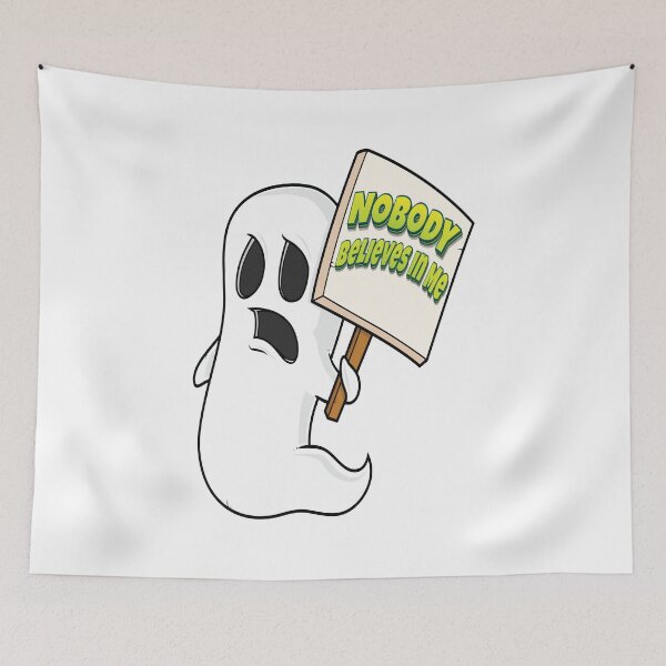 Aperçu de l'œuvre Personne ne croit en moi Ghost Cartoon créée et vendue par WordsGamersUse.