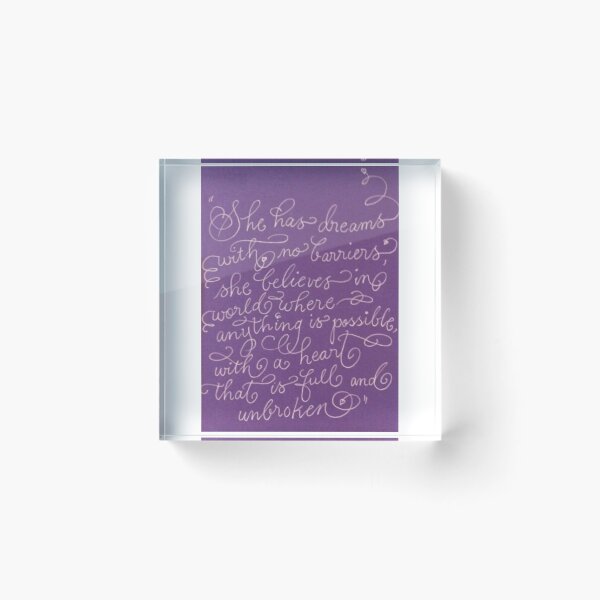 Item preview, Inspirational quote for girls calligraphy art designed and sold by Melissa Renee.