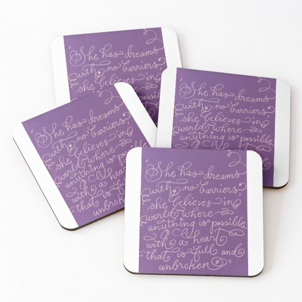 Item preview, Inspirational quote for girls calligraphy art designed and sold by Melissa Renee.