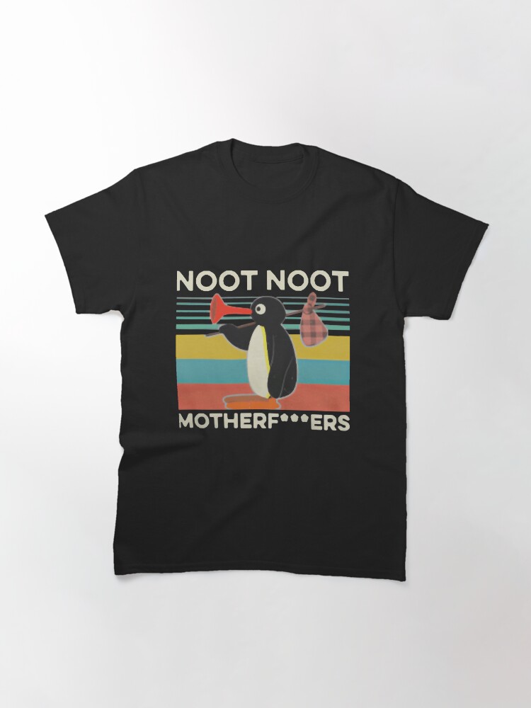 Imagen 3 de 7, Camiseta clásica con la obra Noot Noot Pingu Camisa Noot Meme Regalo, Pingu Noot Noot Motherf, diseñada y vendida por haitran6382.