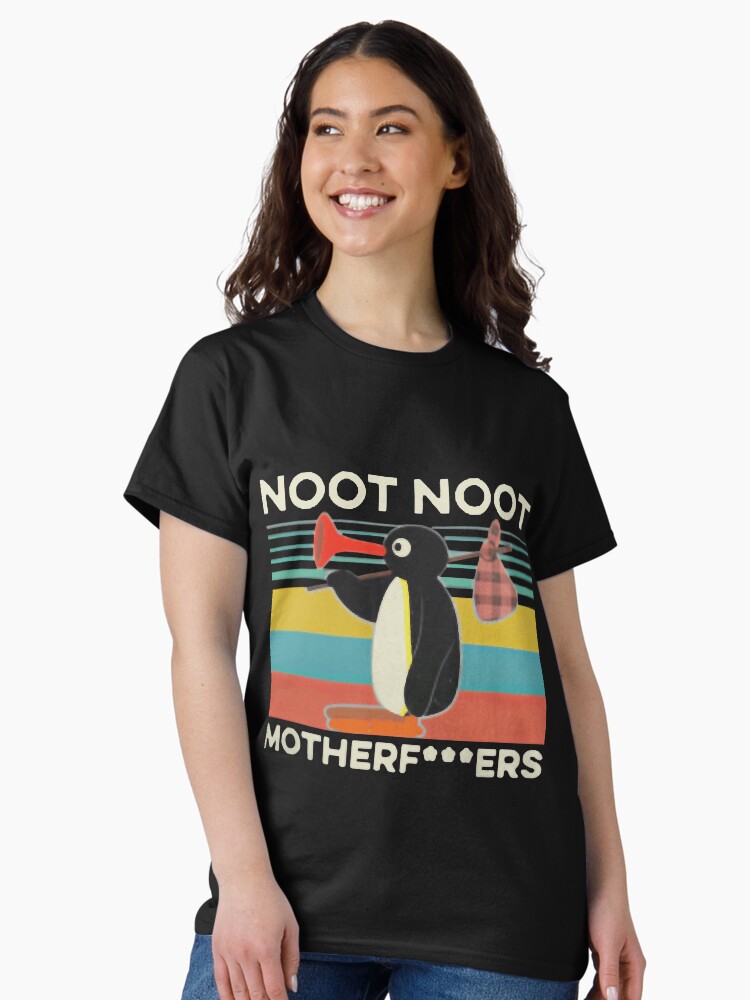 Imagen 2 de 7, Camiseta clásica con la obra Noot Noot Pingu Camisa Noot Meme Regalo, Pingu Noot Noot Motherf, diseñada y vendida por haitran6382.
