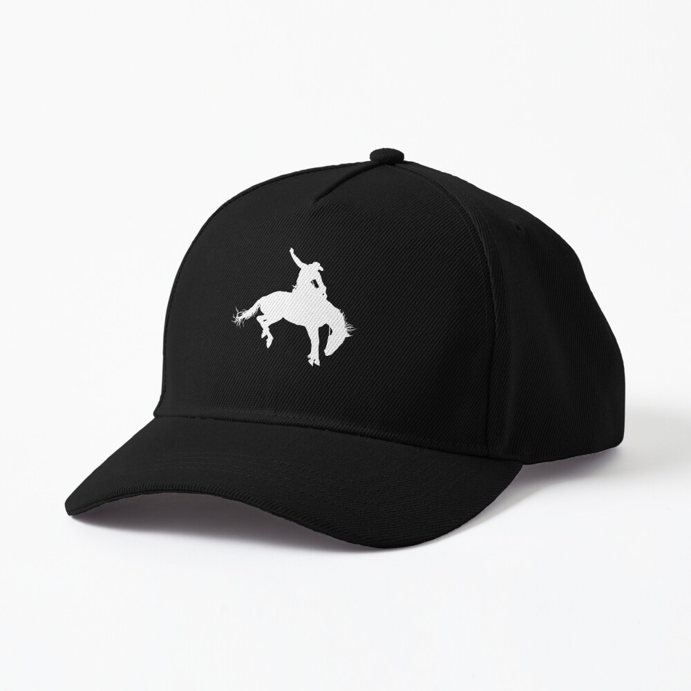 Black and White Bronco Rainbow Hat 