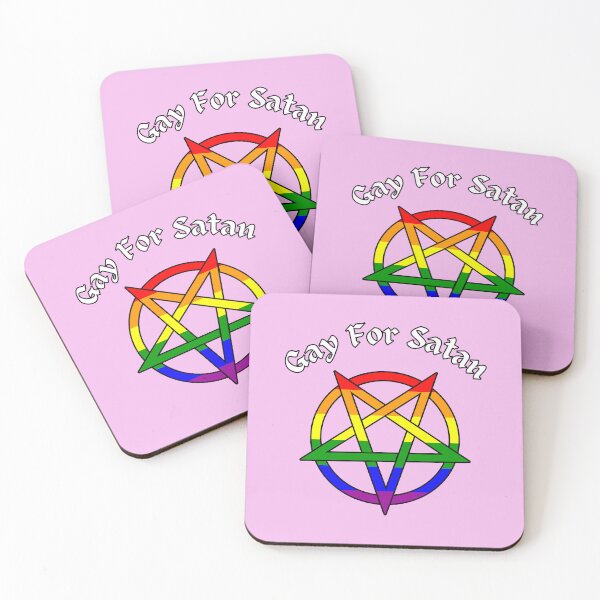 Item preview, Gay For Satan, Rainbow Pentacle designed and sold by CupOfJoeInc.