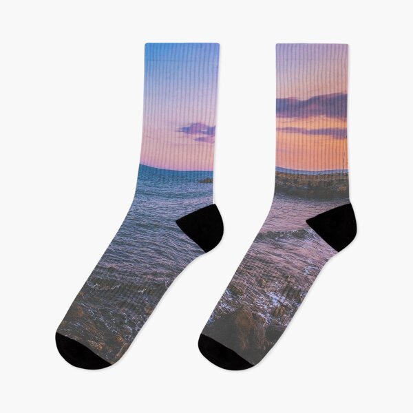Item preview, Summer Sunset Blue Pink Romantic Horizon Beach designed and sold by eleonoraingrid.