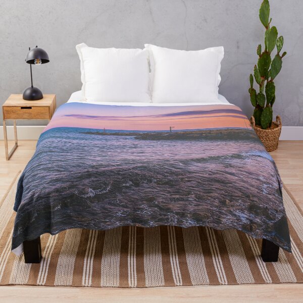 Item preview, Summer Sunset Blue Pink Romantic Horizon Beach designed and sold by eleonoraingrid.