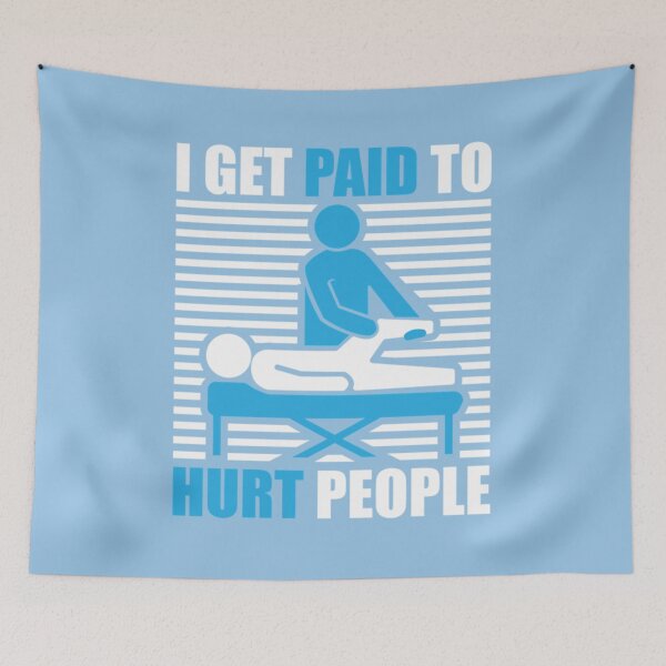 Item preview, I Get Paid To Hurt People Licensed Massage Therapist PT (2) designed and sold by ElirNargassi.