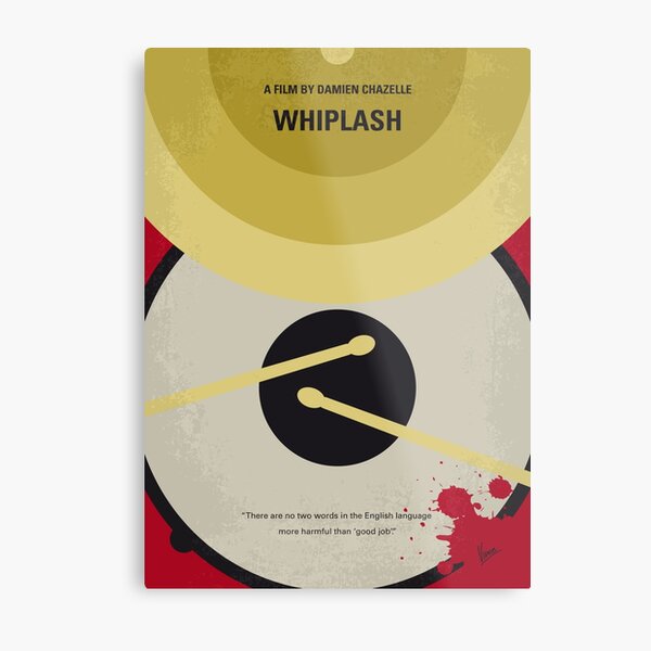 No761- Whiplash minimal movie poster Metal Print