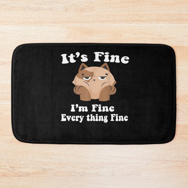 Item preview, Cat It's fine, I'm Fine Every thing Fine shirt designed and sold by Christmas222.