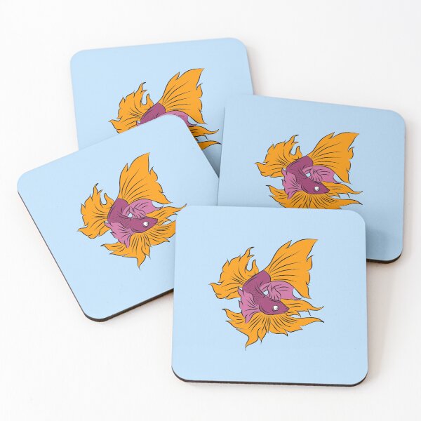 Item preview, Splendid Betta fighting fish cartoon designed and sold by drubdrub.