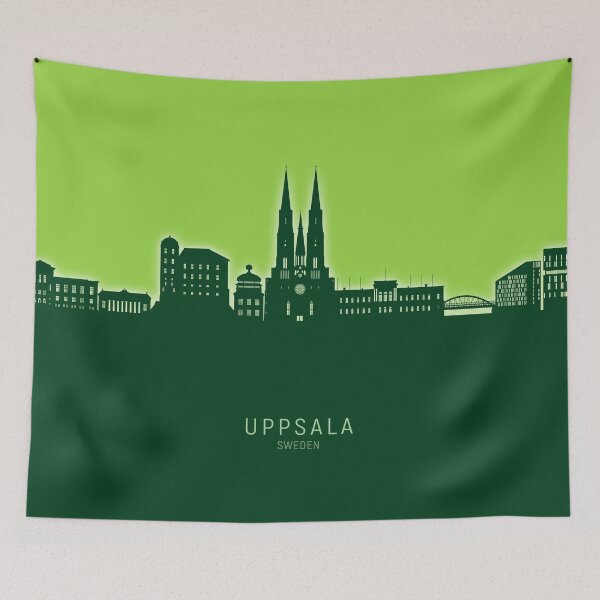 Item preview, Uppsala Sweden Skyline designed and sold by ArtPrints.