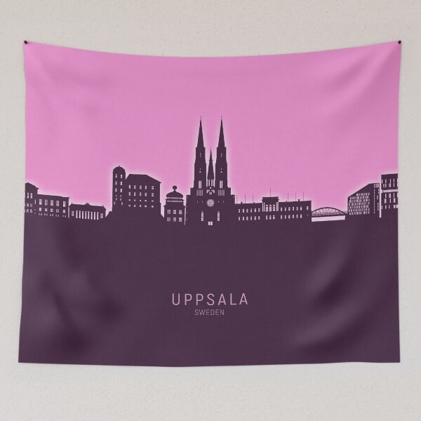 Item preview, Uppsala Sweden Skyline designed and sold by ArtPrints.