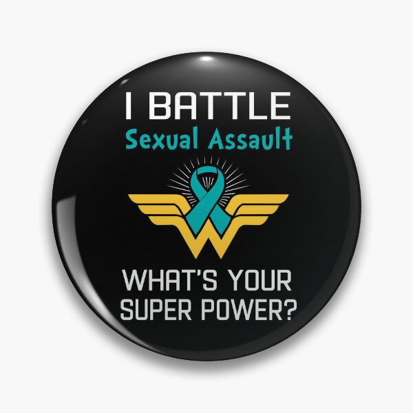 Item preview, I Battle Sexual Assault What's Your Super Power Support Sexual Assault Warrior Gifts  designed and sold by Sabfit.