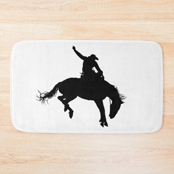 Artikelvorschau, Rodeo Bucking Hengst Pferd Cowboy Reiten Wild entworfen und verkauft von LarkDesigns.