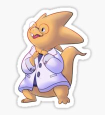 dino scientist Sticker