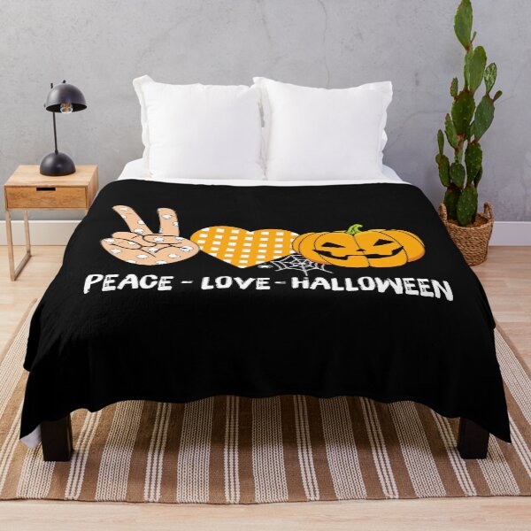 Item preview, Peace Love Halloween Funny Pumpkin Halloween designed and sold by DNW-art.