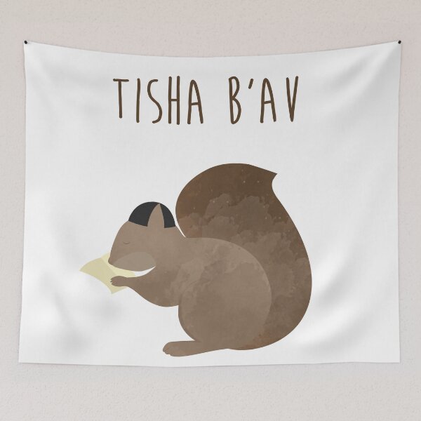 Item preview, Tisha B'av Squirrel and Book of Lamentations designed and sold by thewishdesigns.