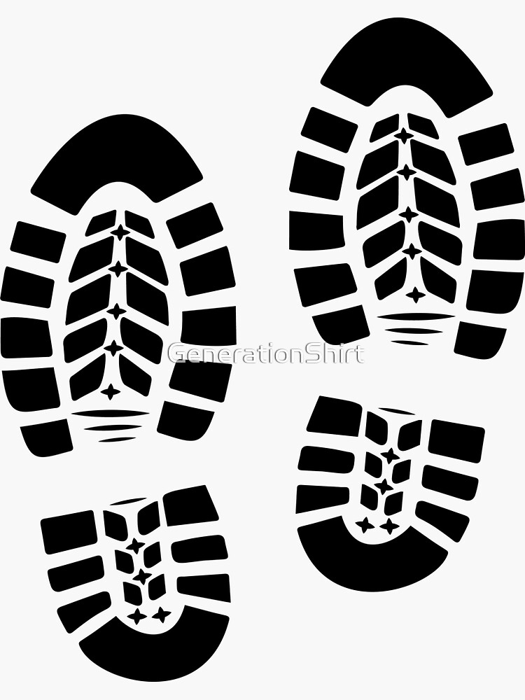 Download "Shoe print boots hiking shoes footprint" Sticker by ...