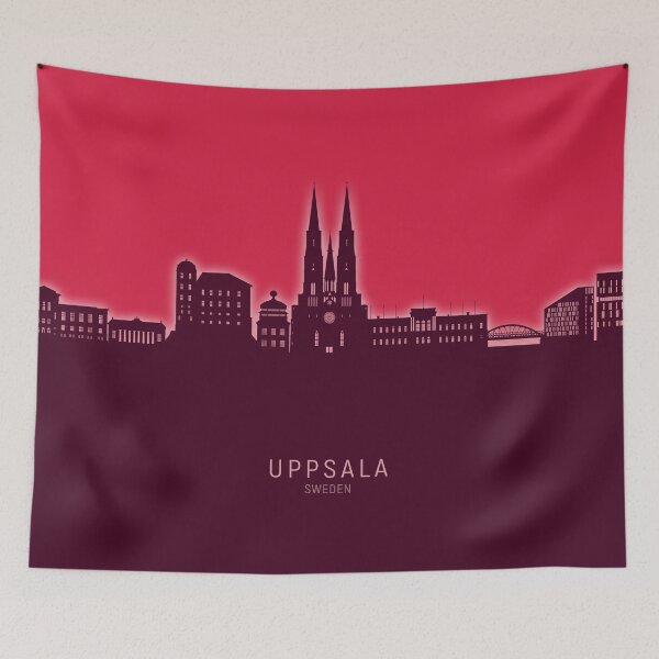 Item preview, Uppsala Sweden Skyline designed and sold by ArtPrints.