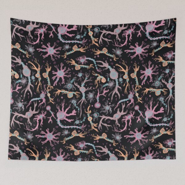 Item preview, Cute pattern made of different neurons made for creative minds designed and sold by The Nerd Gift Source.