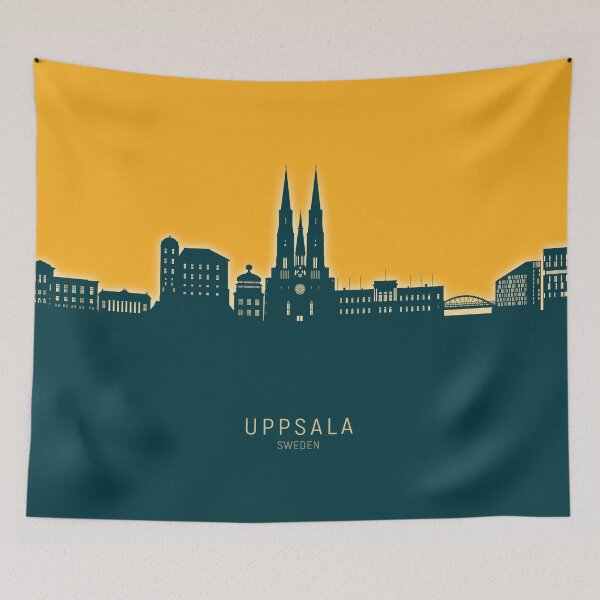 Item preview, Uppsala Sweden Skyline designed and sold by ArtPrints.