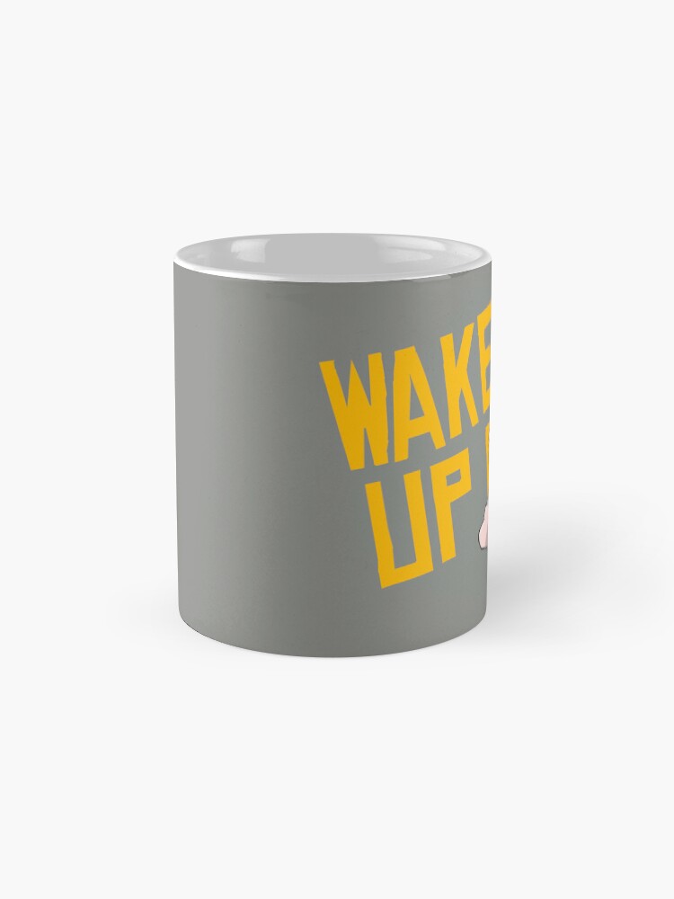 Aperçu 4 sur 6. Mug à café avec l'œuvre WAKE UP ! créée et vendue par Lecartooniste.