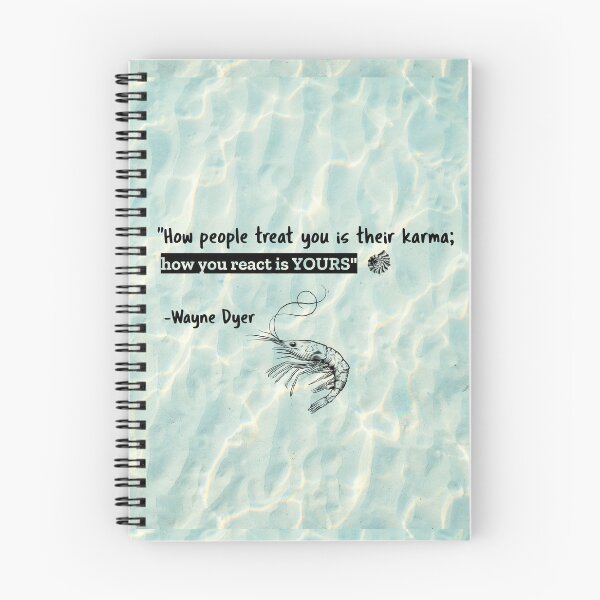 Item preview, Inspiration Of Life ♡♡ Wayne Dyer Positive Quotes “How people treat you is their karma; how you react is yours.” designed and sold by Rodayna Elnaggar.