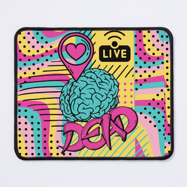 Item preview, Live heart brain dead Pop-Style Crazy Print designed and sold by trendingatees.