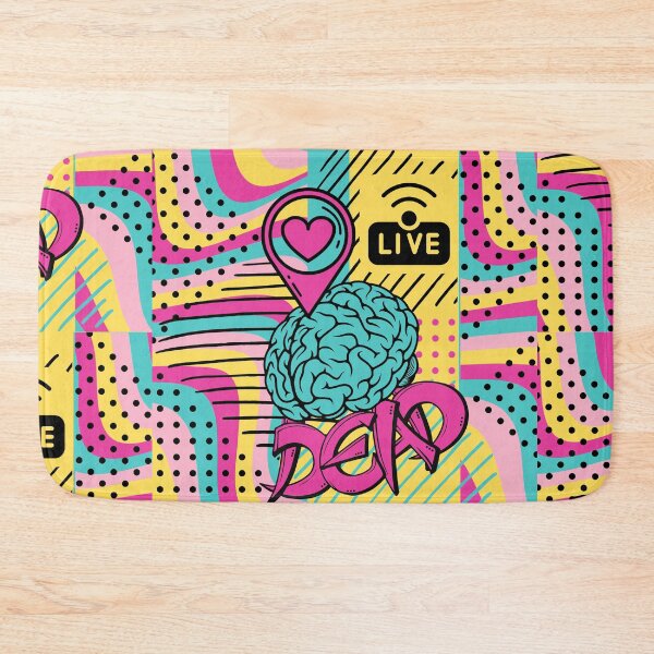 Item preview, Live heart brain dead Pop-Style Crazy Print designed and sold by trendingatees.