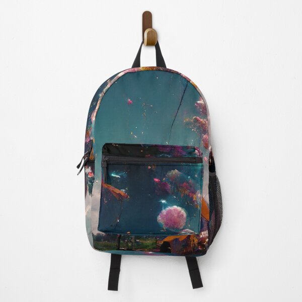 Item preview, Cloud Shapes waft into the Sky from floating tents in a Psychedelic Scene at a future festival designed and sold by DistilledFuture.