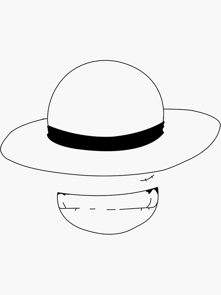"Straw Hat Luffy " Sticker for Sale by LashVector7 Redbubble
