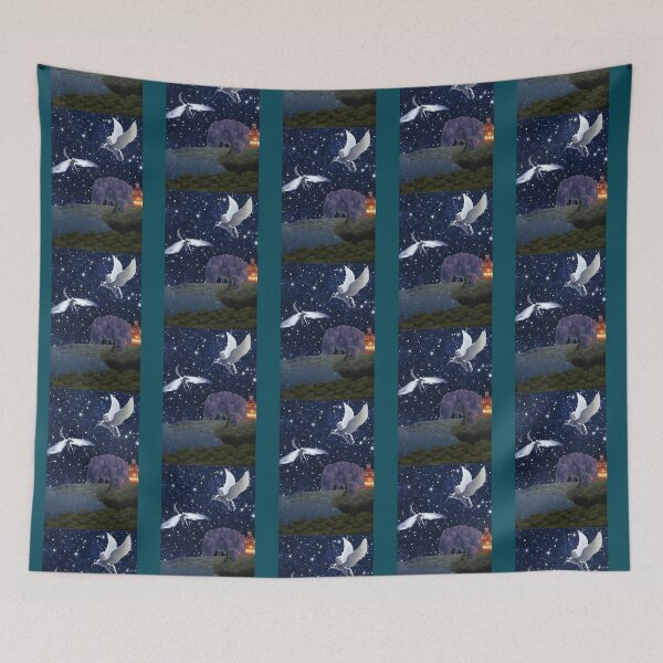Item preview, Silveny and Greyfell Flying Over Havenfield   designed and sold by OpalCosmosz.