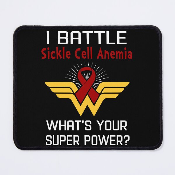 Item preview, I Battle Sickle Cell Anemia What's Your Super Power Support Sickle Cell Anemia Warrior Gifts designed and sold by Sabfit.