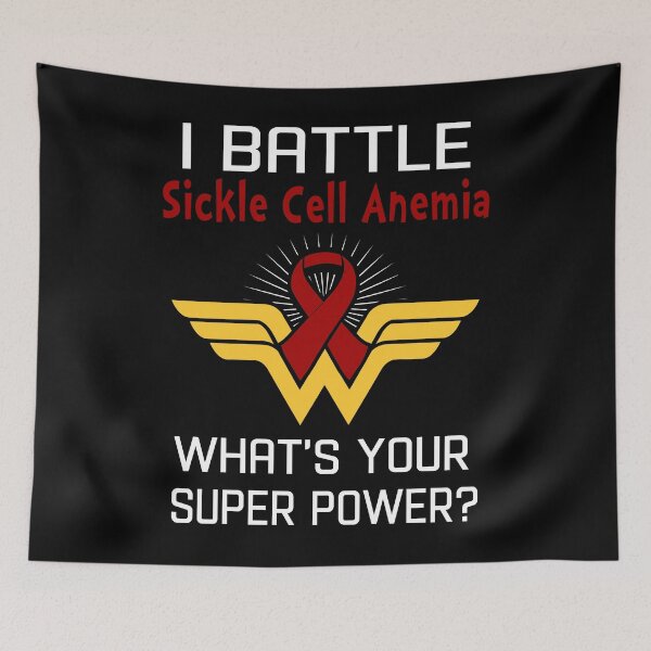 Item preview, I Battle Sickle Cell Anemia What's Your Super Power Support Sickle Cell Anemia Warrior Gifts  designed and sold by Sabfit.