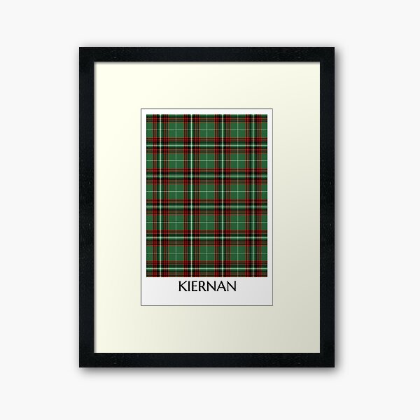 Clan Kiernan Tartan Framed Art Print