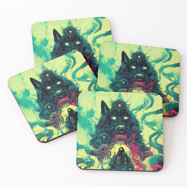 Item preview, Inner Torment of the Samurai  Tecno Noir Cyber Punk Demon Hunter designed and sold by esotericorigins.