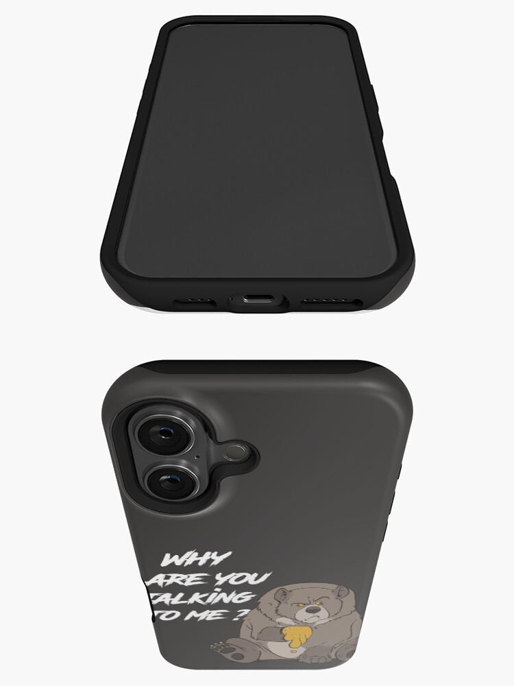 Aperçu 3 sur 4. Coque iPhone avec l'œuvre angry bear créée et vendue par Lecartooniste.