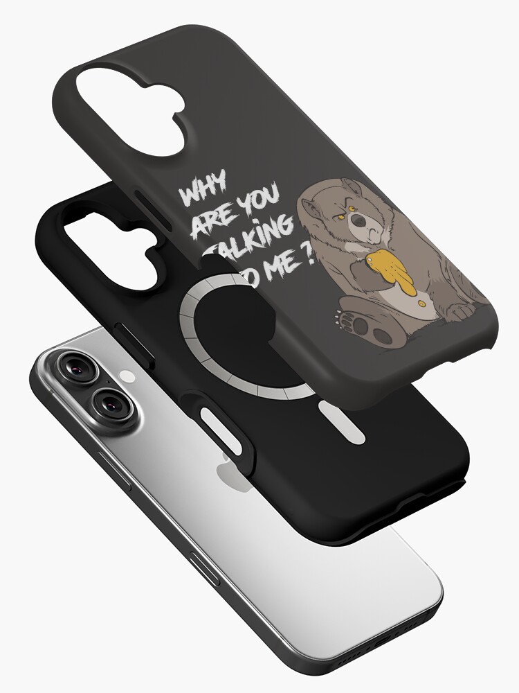 Aperçu 2 sur 4. Coque iPhone avec l'œuvre angry bear créée et vendue par Lecartooniste.