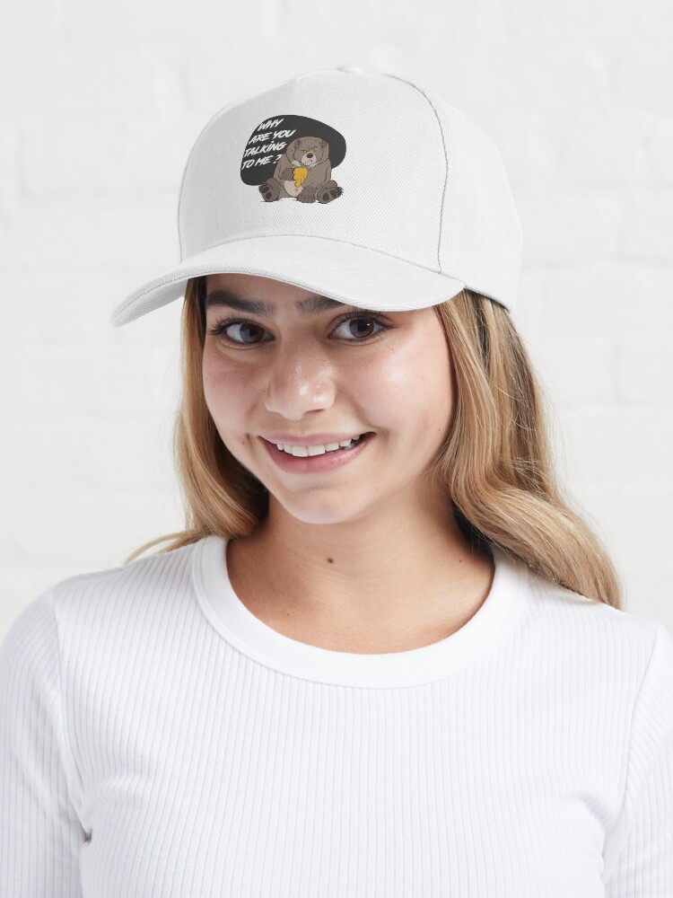 Aperçu 6 sur 7. Casquette avec l'œuvre angry bear créée et vendue par Lecartooniste.