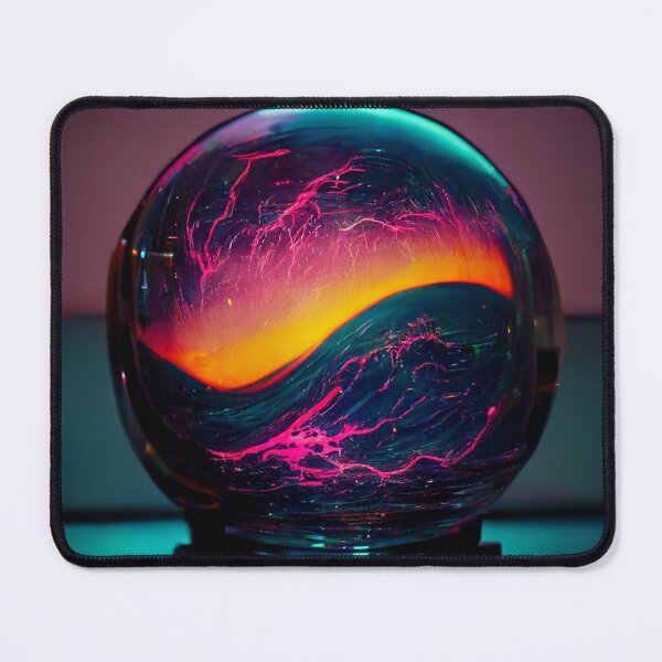 Item preview, Neon Lit Glass sphere designed and sold by INFINITYGUY ⭐⭐⭐⭐⭐.