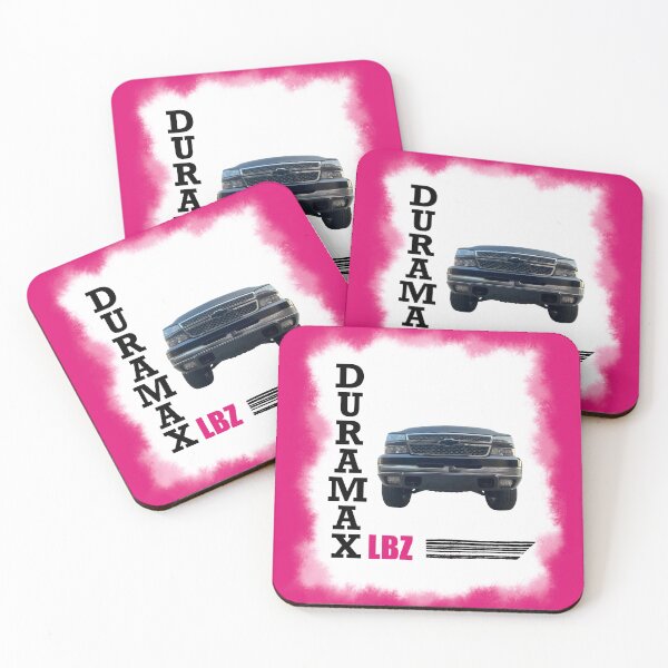 Item preview, Pink Duramax LBZ Chevy Truck black burnout edge designed and sold by WildCanyon.